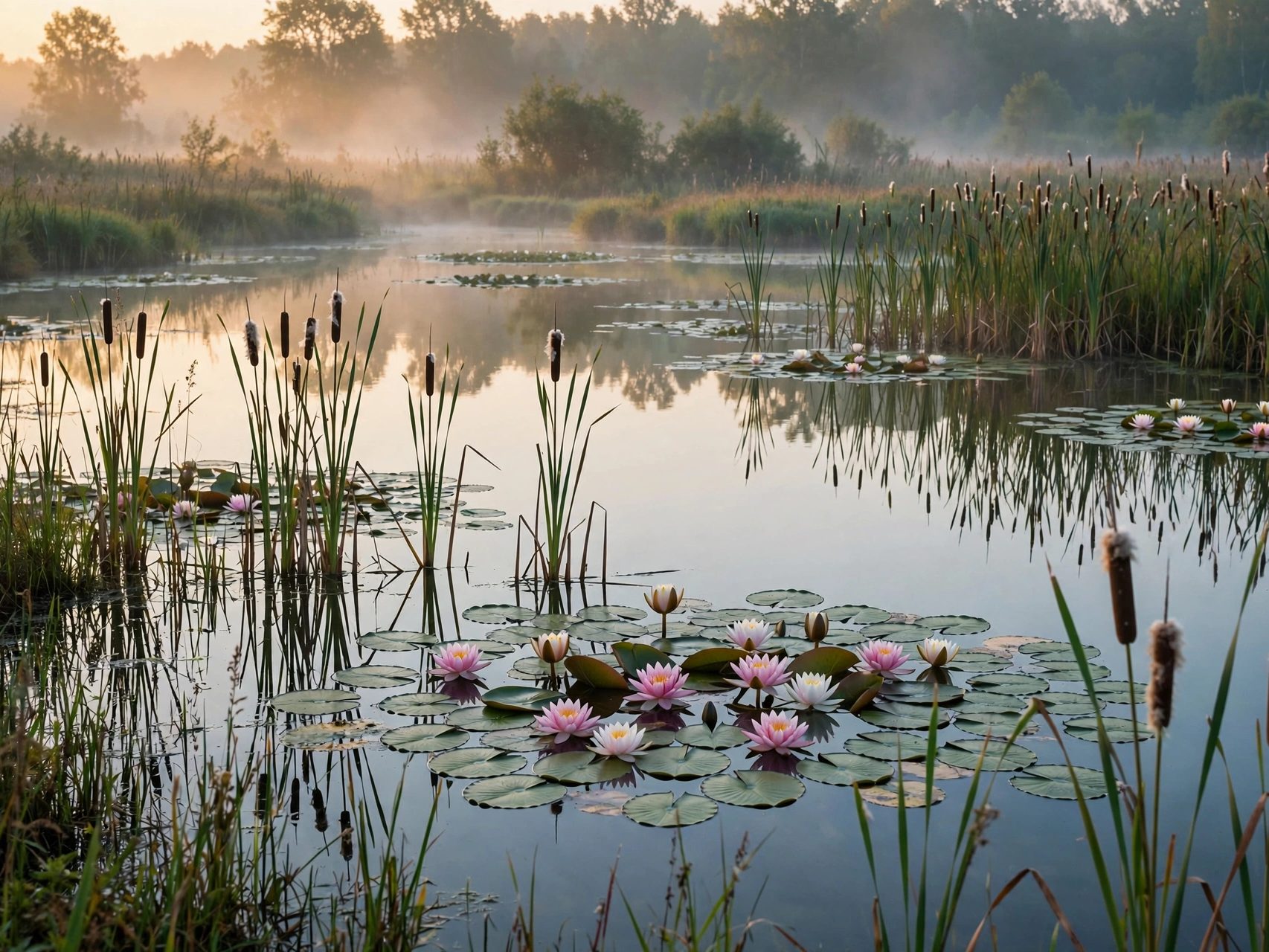 Constructed wetland supporting urban water ecology